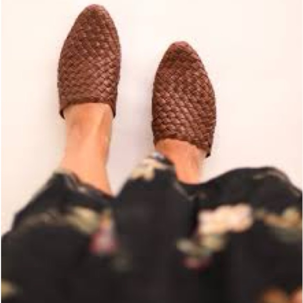 Olukai Woven Slip-On Loafers in Black